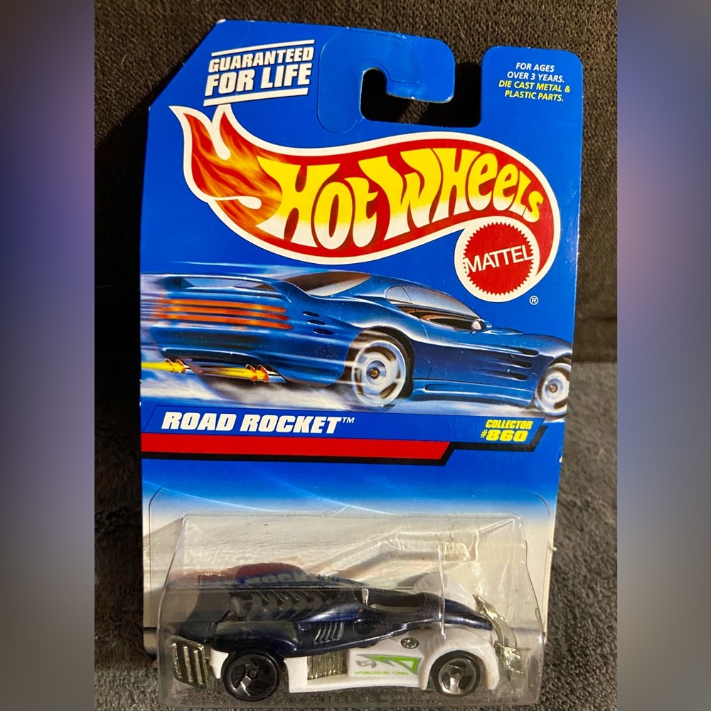 Hot Wheels Road Rocket Toy Car - white